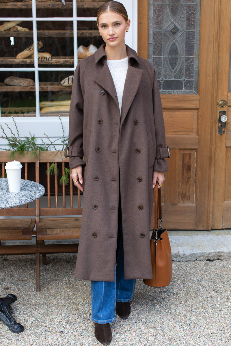 All Season Layering Coat - Bitter Chocolate