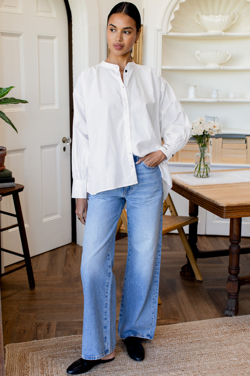 Lou Oversize Shirt - Cloud White