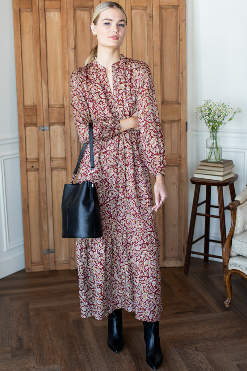 Frances 3 Dress - Vintage Chestnut Paisley