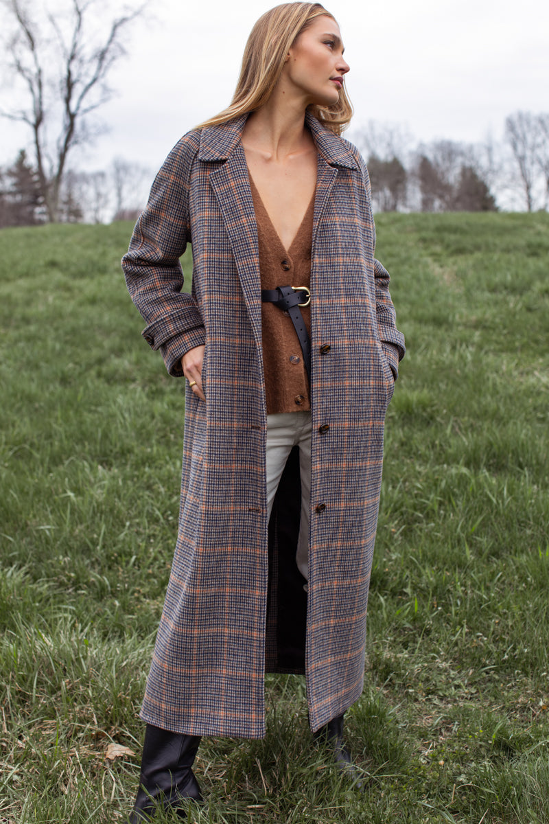 Maxi Overcoat - Vienna Plaid