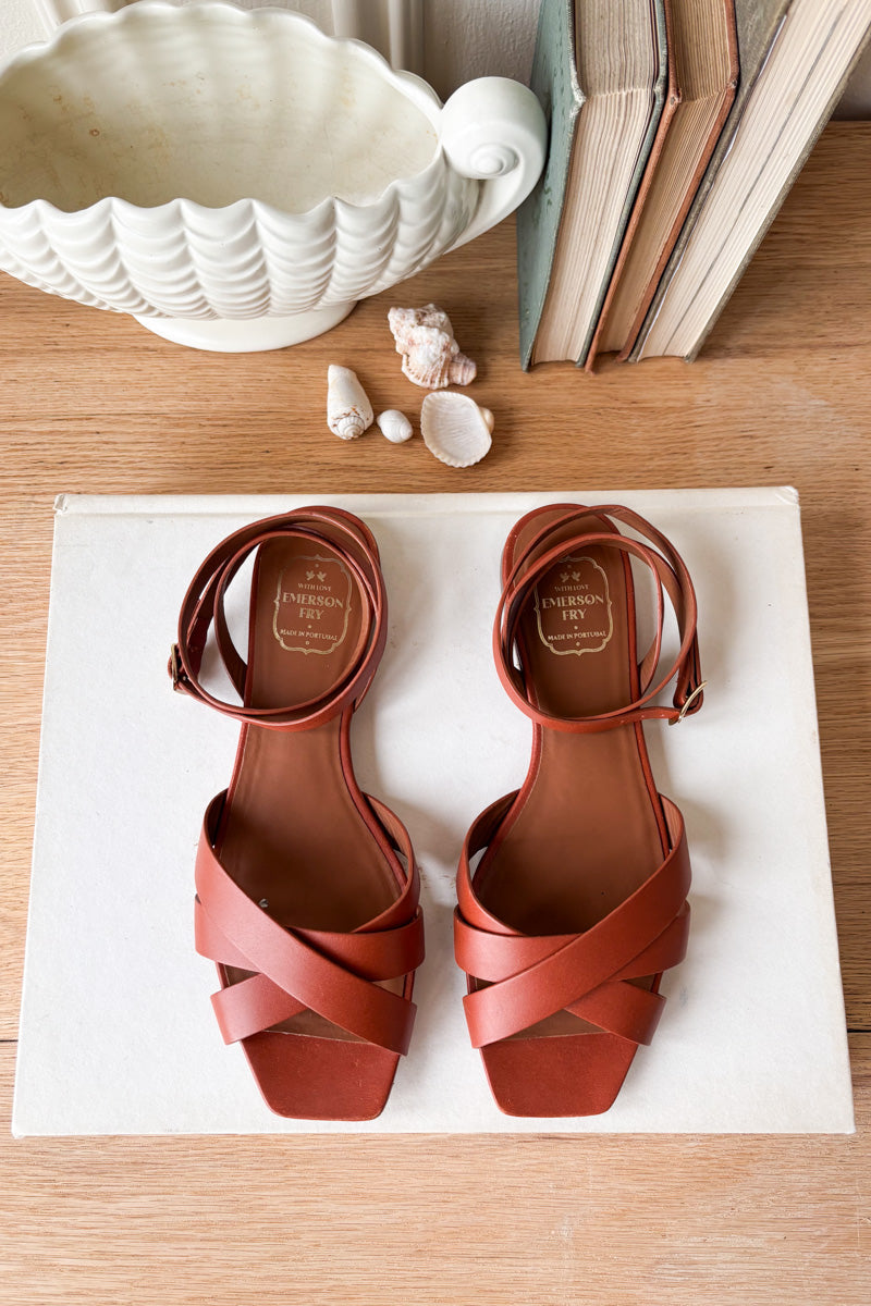 Fortuna Strap Sandal - Almond Leather