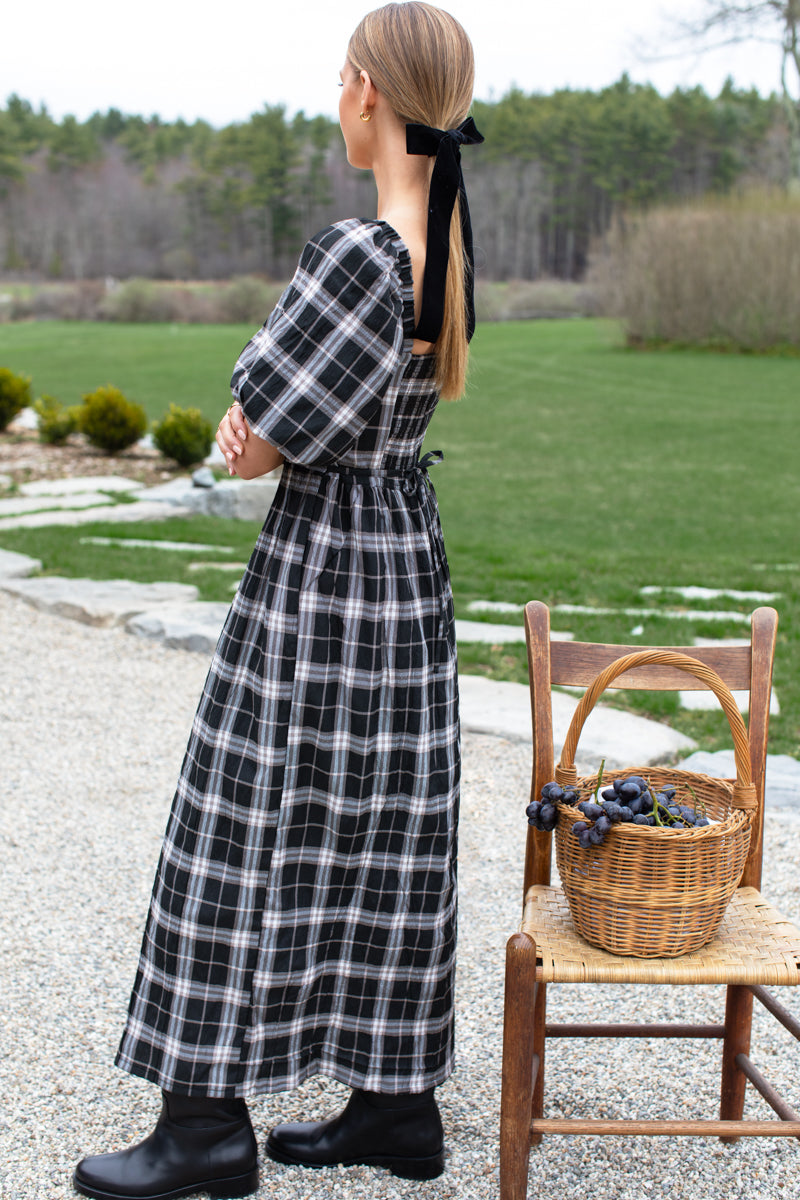 Sylvian Dress - Sylvian Plaid Dark