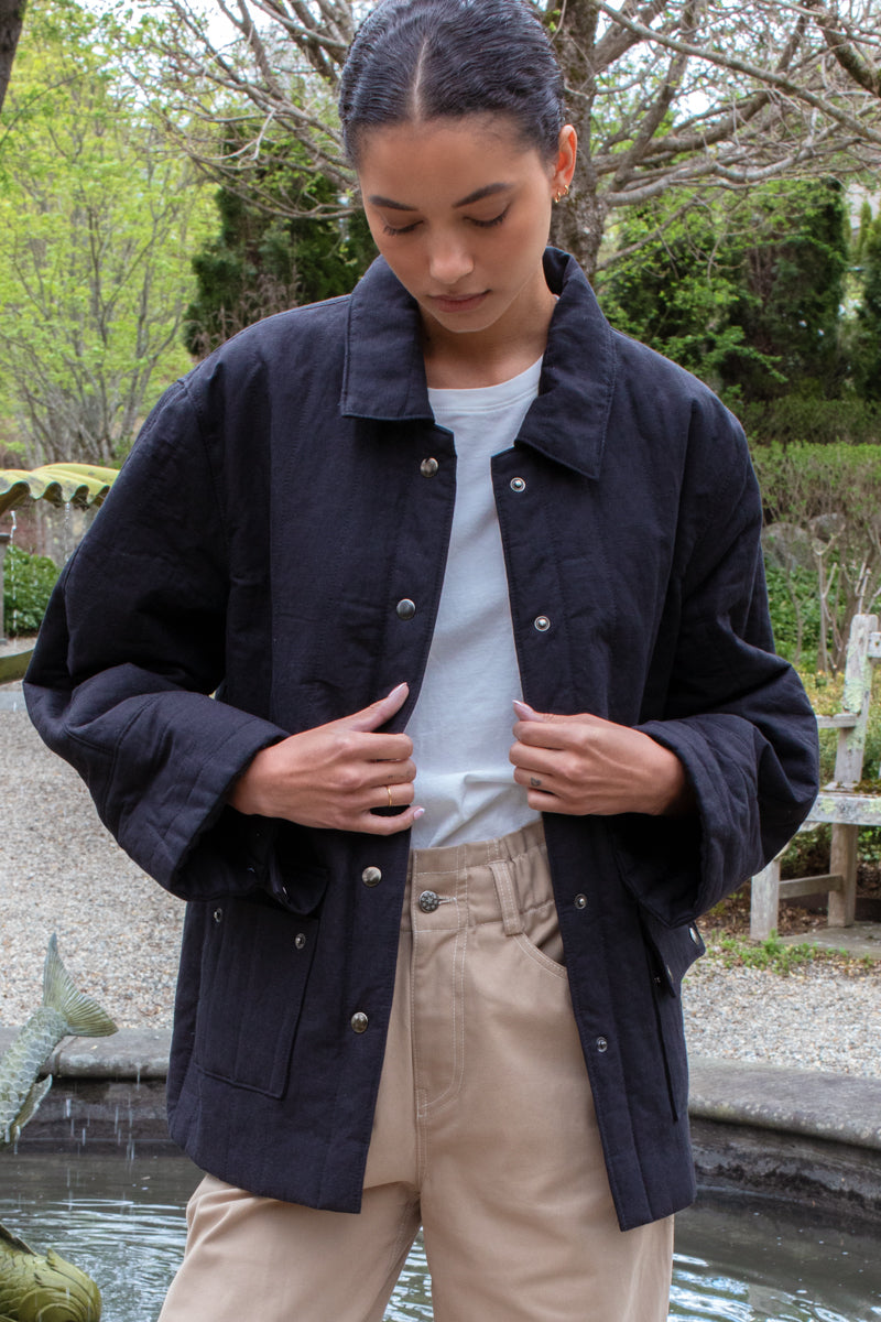 Camp Barn Coat - Jet Black Organic