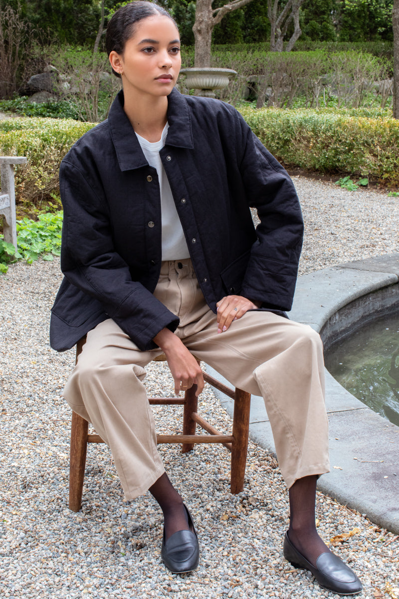 Camp Barn Coat - Jet Black Organic