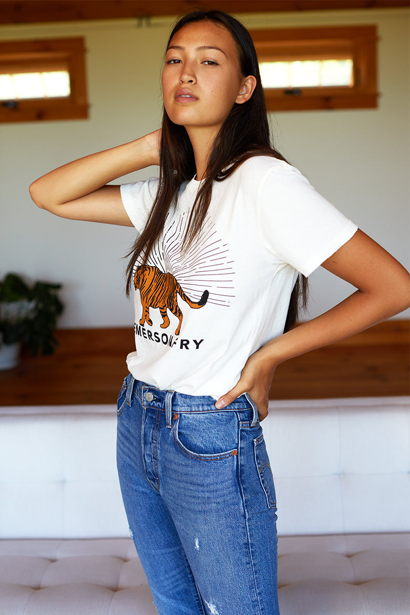 Tiger Tee - Ivory