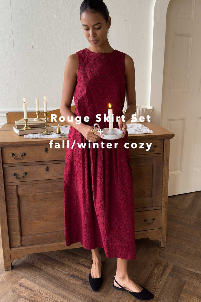 Rouge Skirt Set + Fall/Winter Cozy
