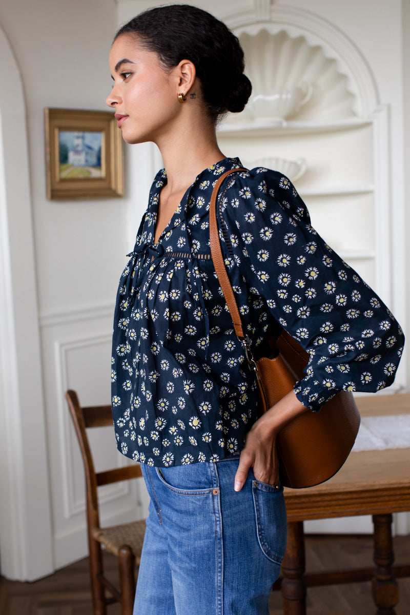 Isla Longsleeve Top 2 - Maritime Daisy Organic