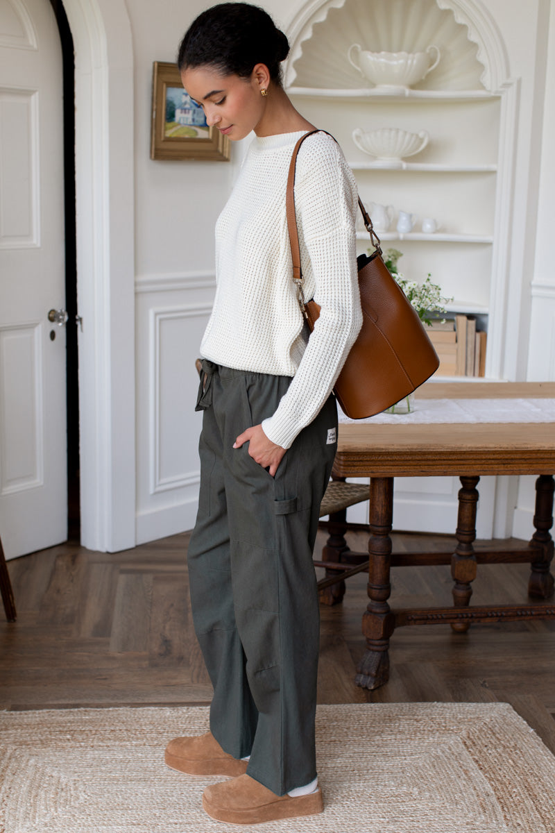 Family Cargo Pant - Moss Organic