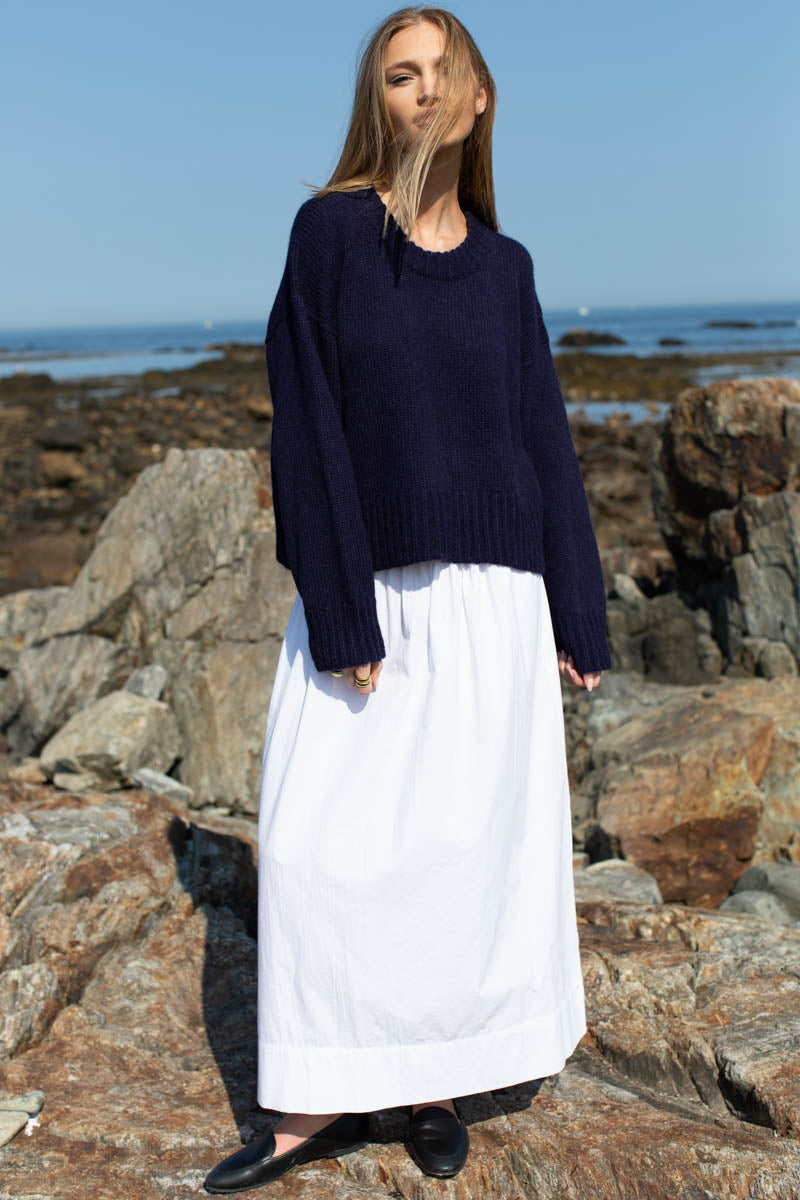 Wide Hem Skirt - Cloud White