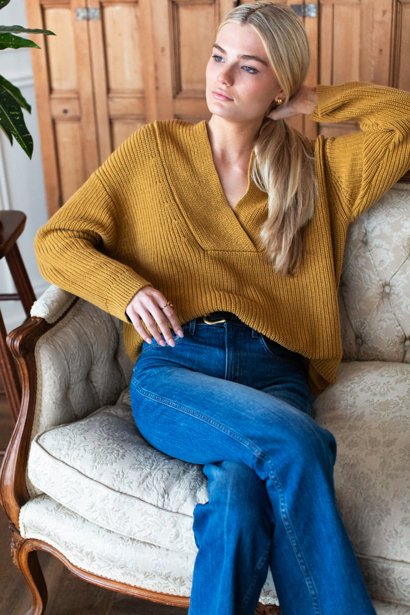 Harlow Sweater - Marigold Organic