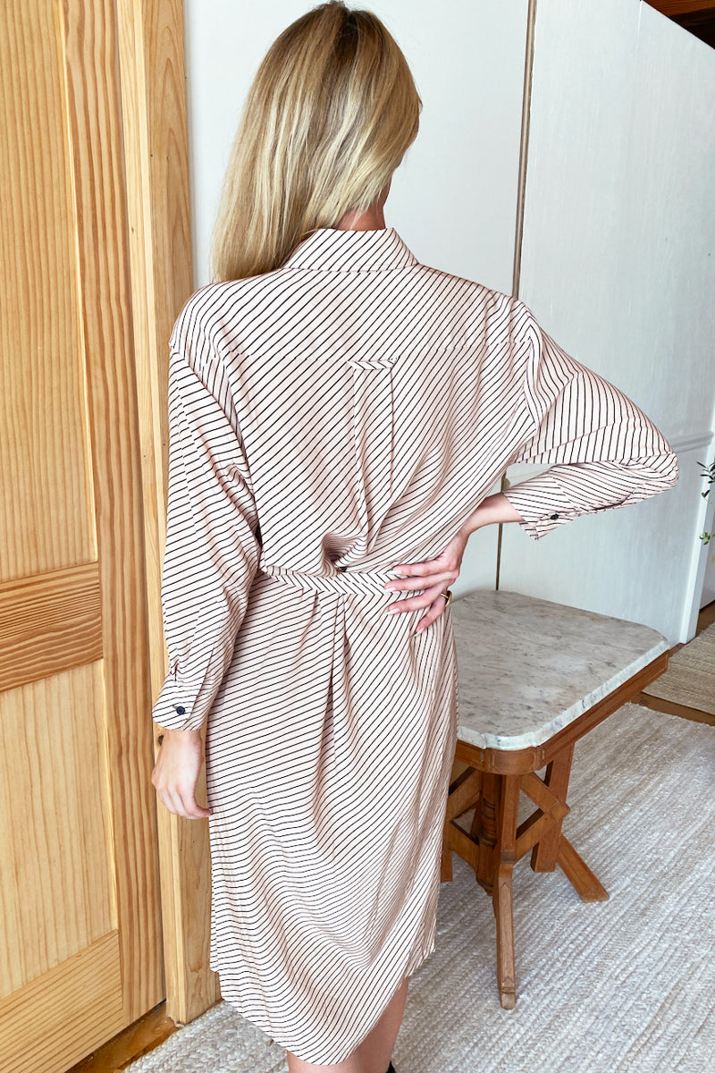 Ry Shirtdress - Idun Stripes Ginger Polar
