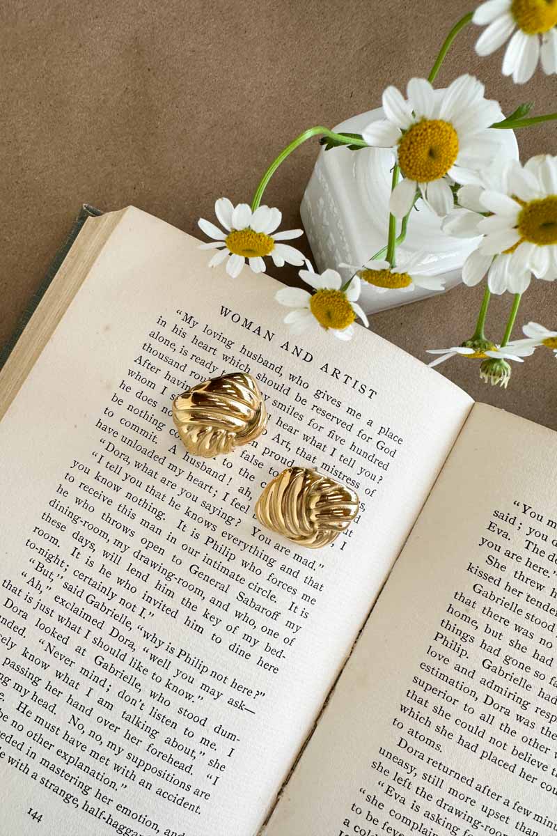 Baguette Earring - Gold