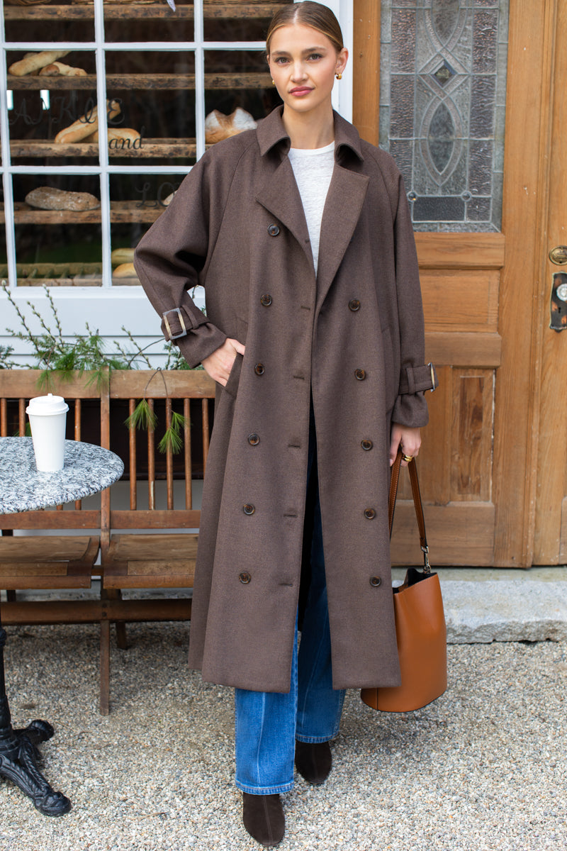 All Season Layering Coat - Bitter Chocolate