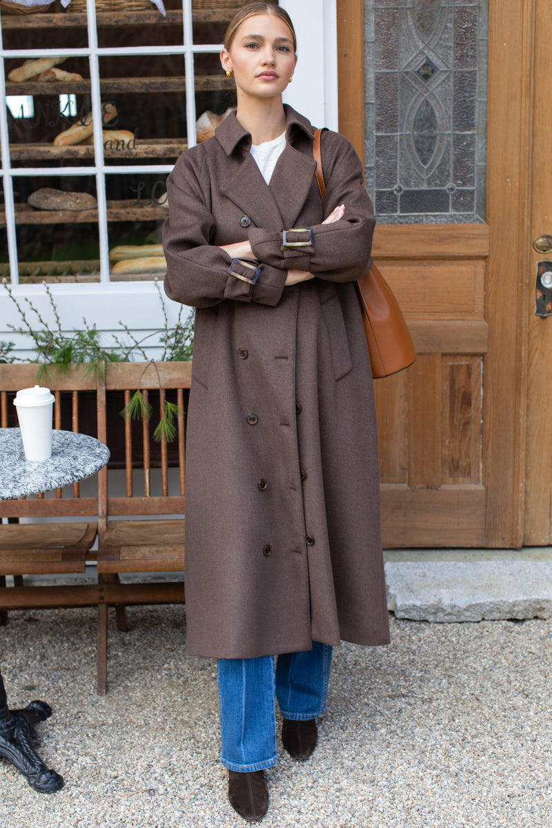 All Season Layering Coat - Bitter Chocolate