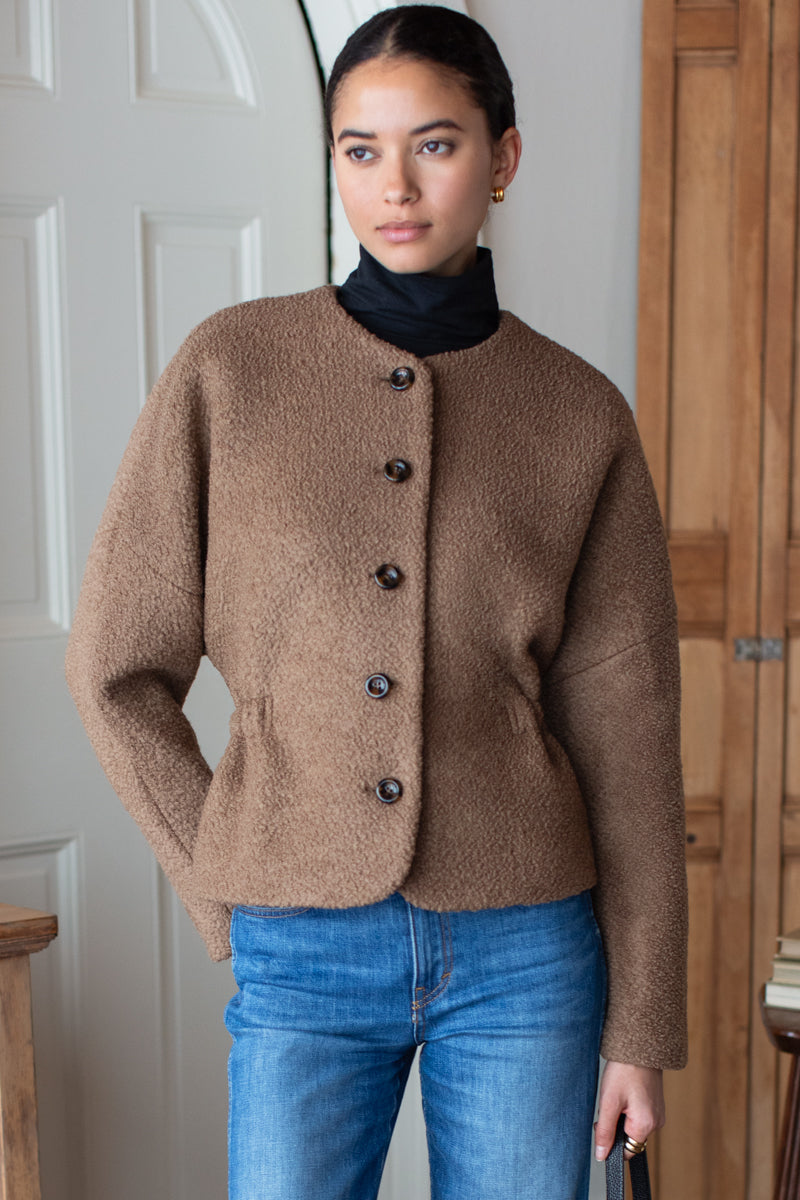 Atelier Cinch Jacket - Camel Boucle