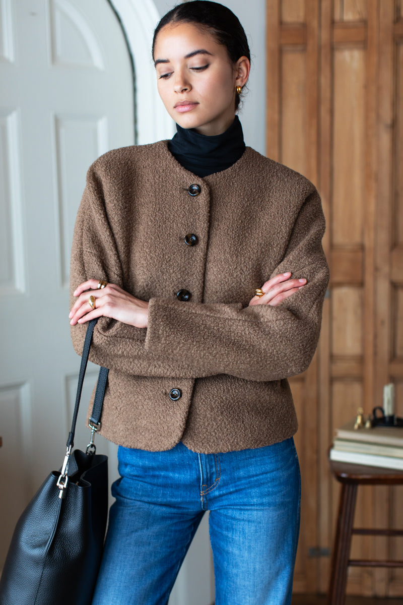 Atelier Cinch Jacket - Camel Boucle