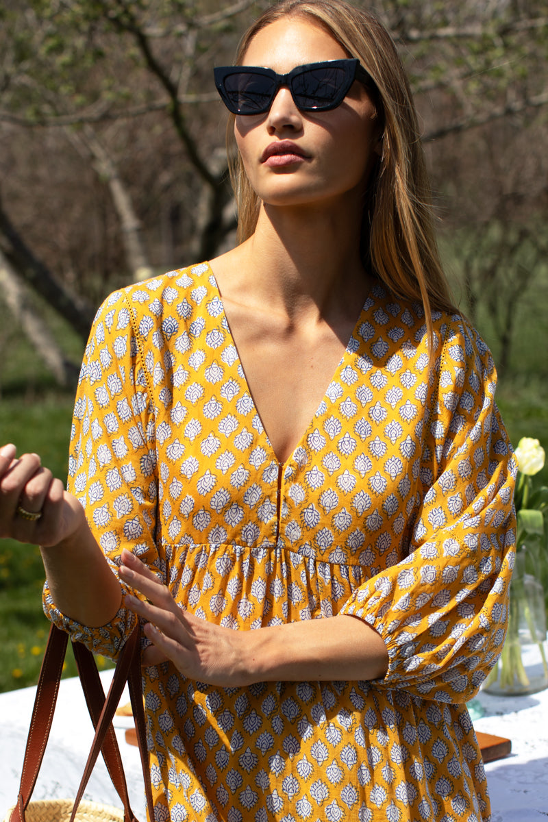 Bastian Beachy Dress - Sisters Yellow Organic