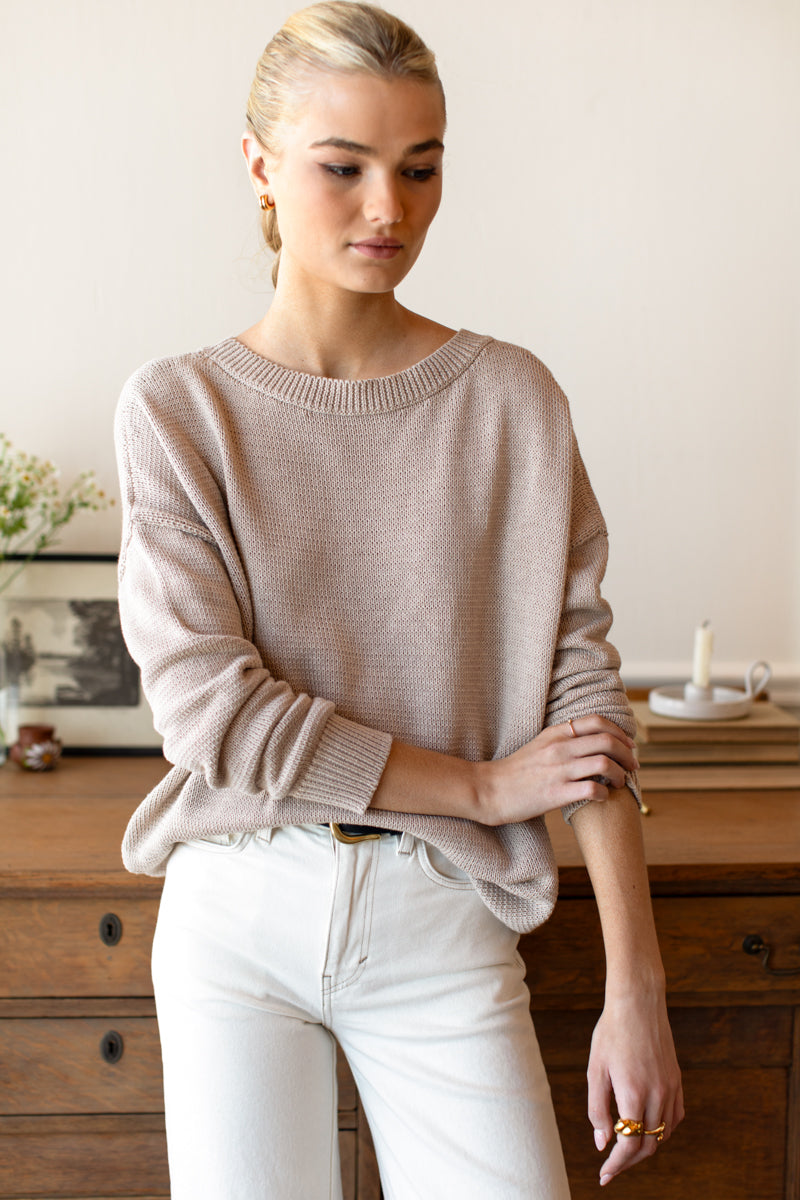 Carolyn Sweater - Sand Organic