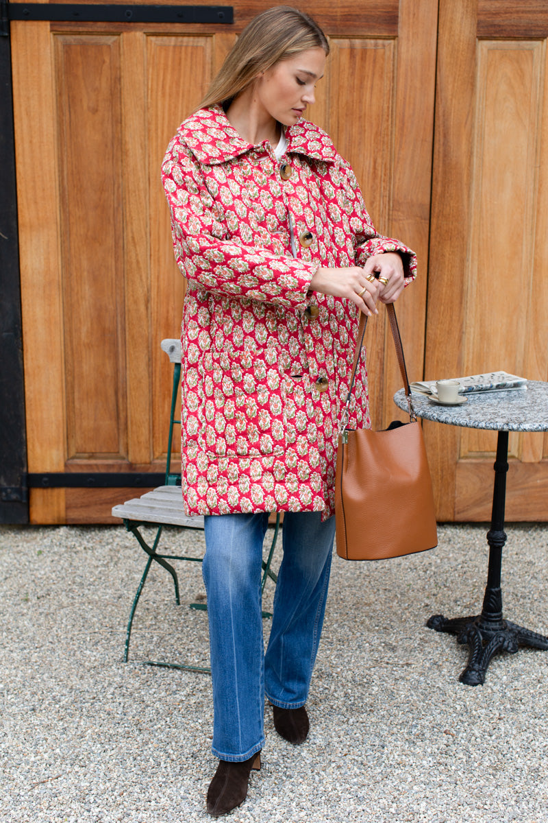 Camp Coat - Madrid Flowers Linen