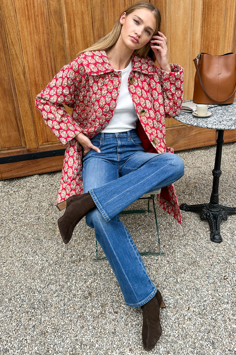 Camp Coat - Madrid Flowers Linen