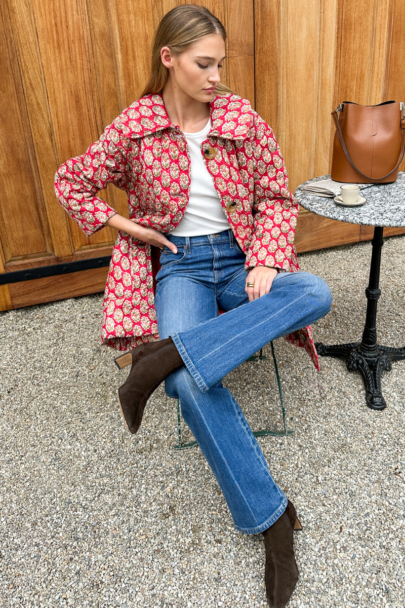 Camp Coat - Madrid Flowers Linen