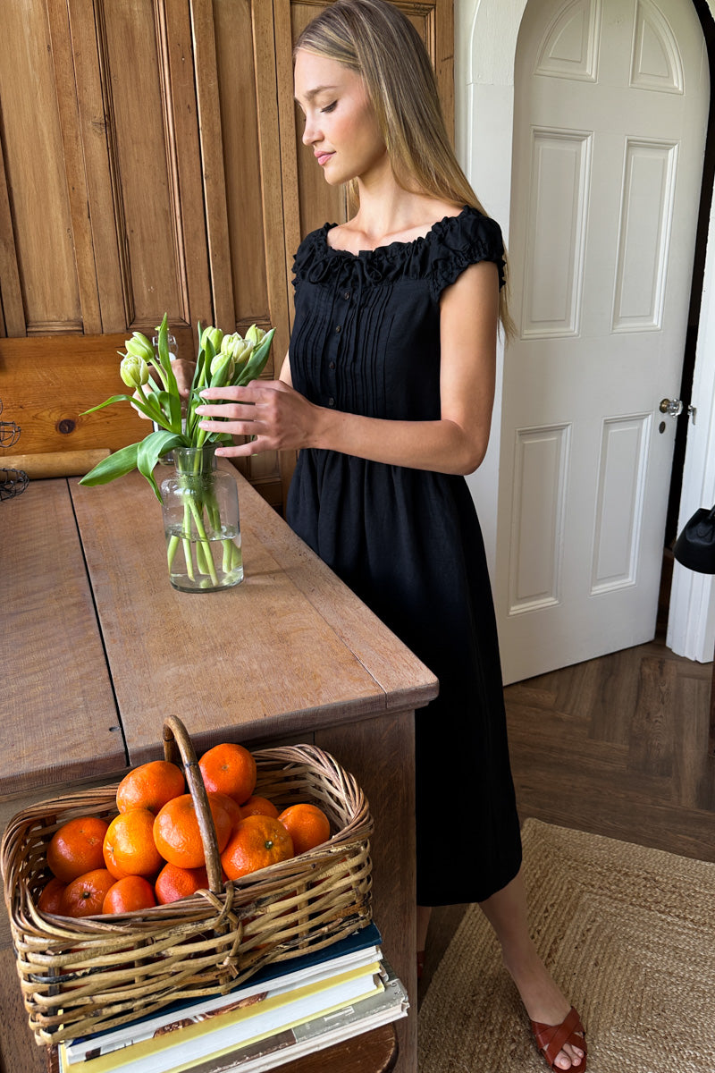 Roussillon Dress - Jet Black