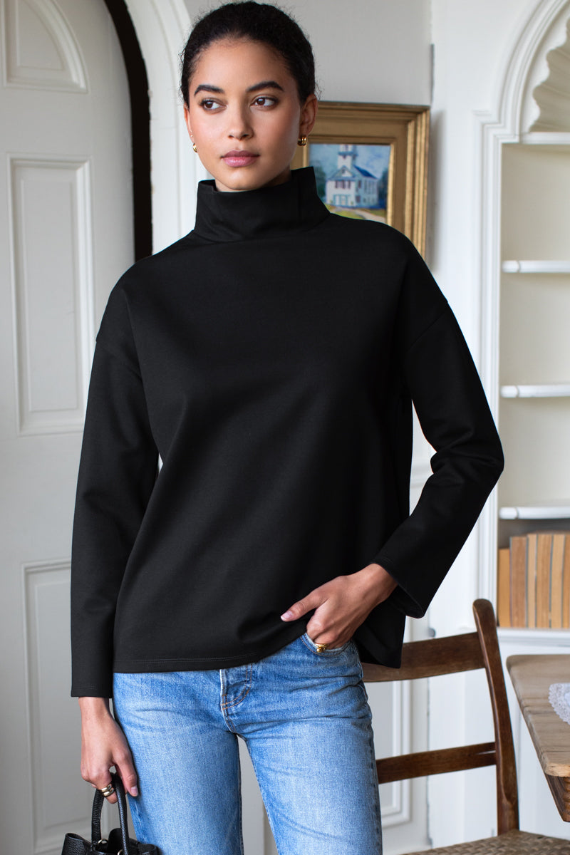 Edie Top - Black Ponte