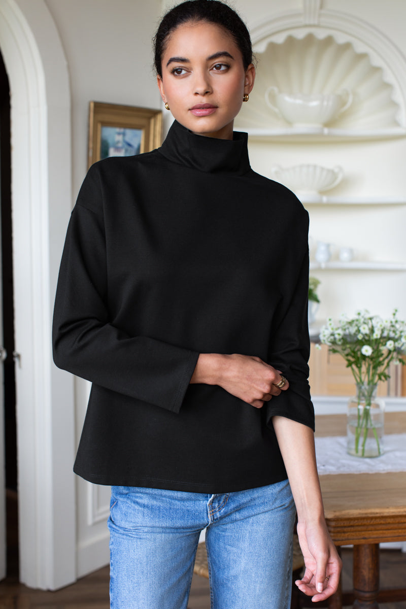 Edie Top - Black Ponte