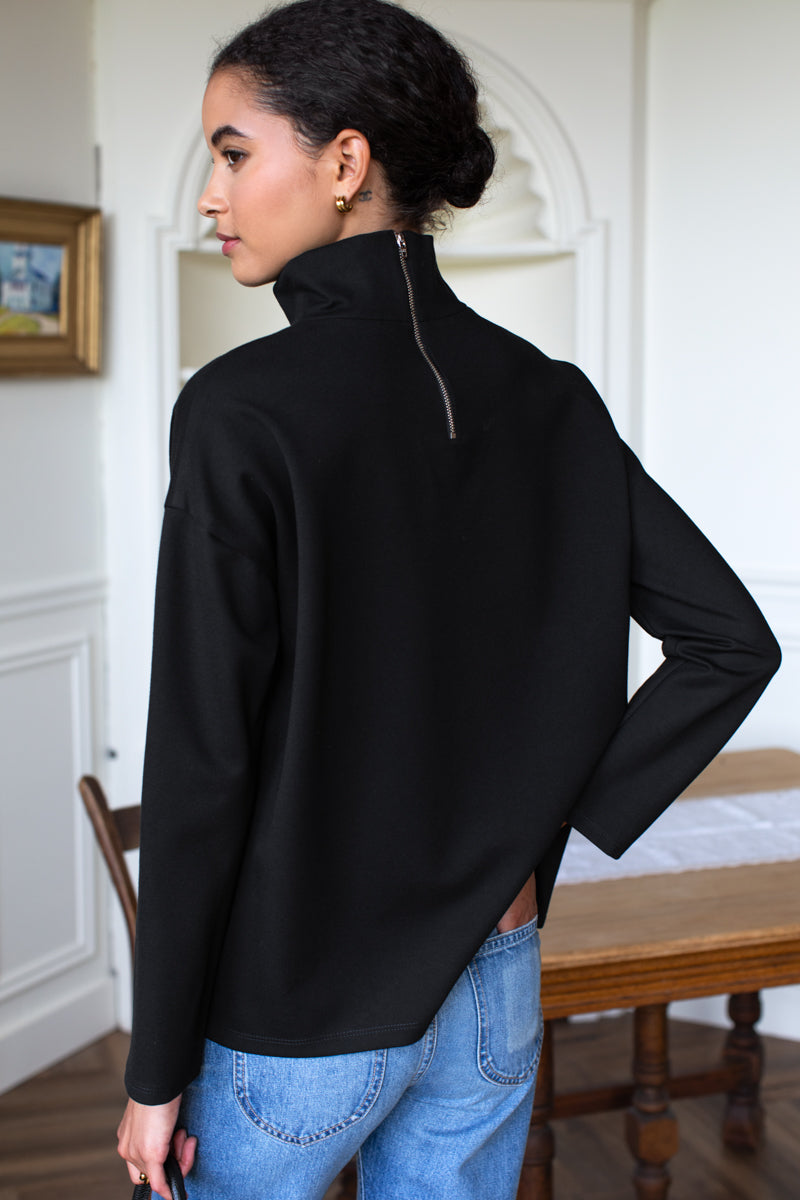 Edie Top - Black Ponte