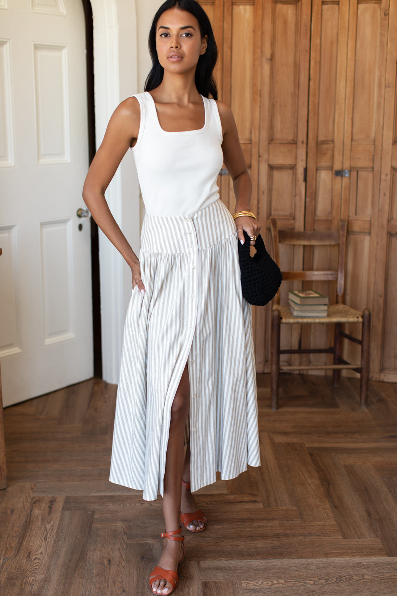 Layering Tank 2 - Ivory Rib
