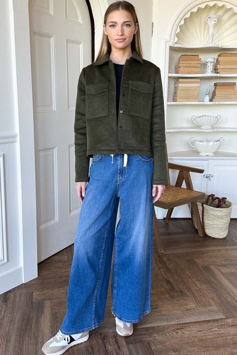 Atelier Pocket Jacket - Army Green Wool
