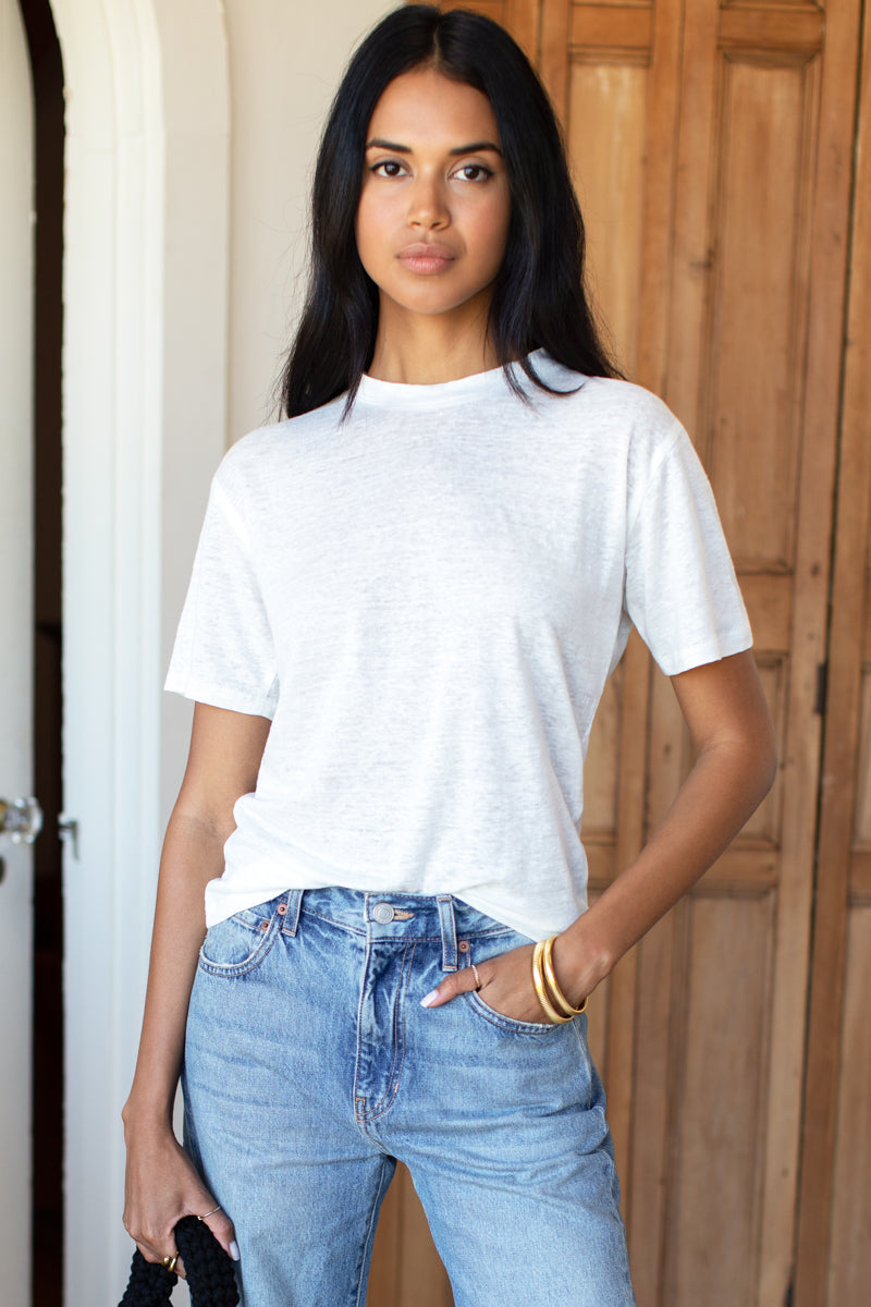 Essential Short Sleeve Crew - Ivory