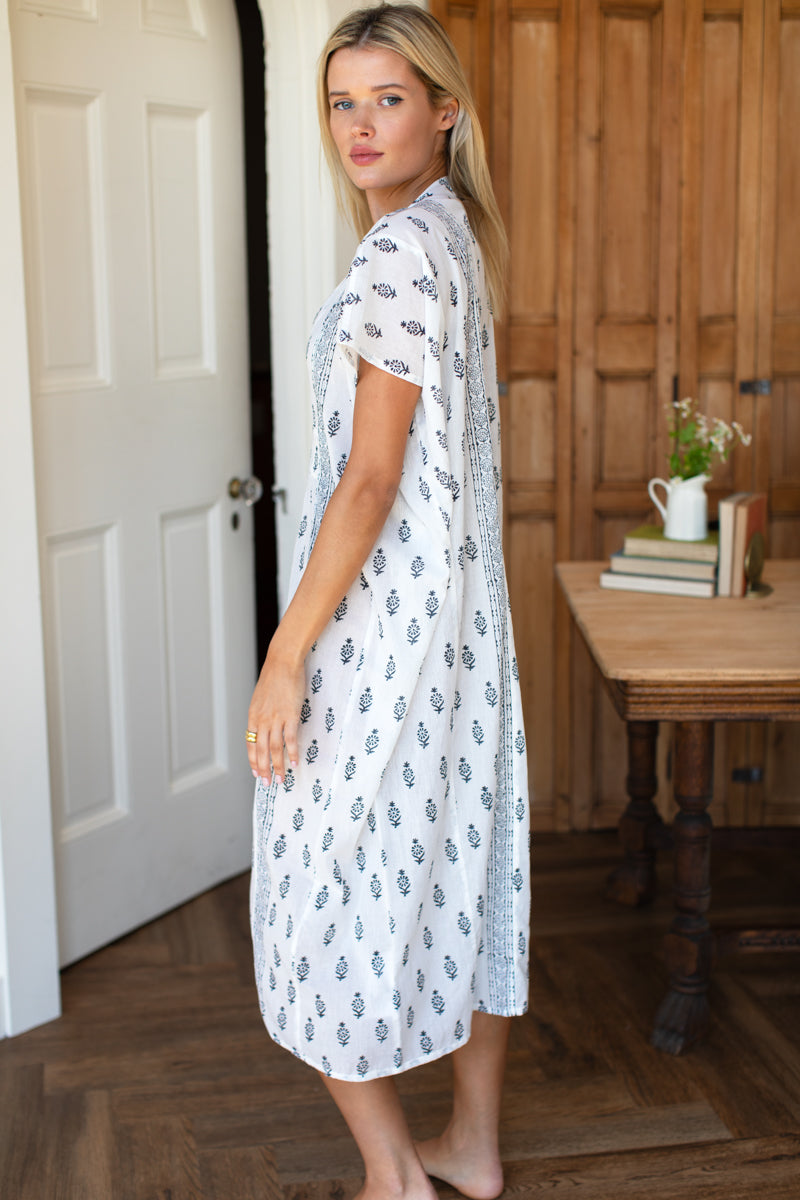 Francina Caftan - Marguerite 2 Ivory Organic