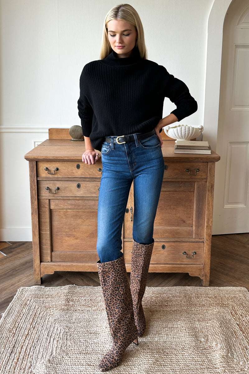 Frankie Pull On Boot - Leopard