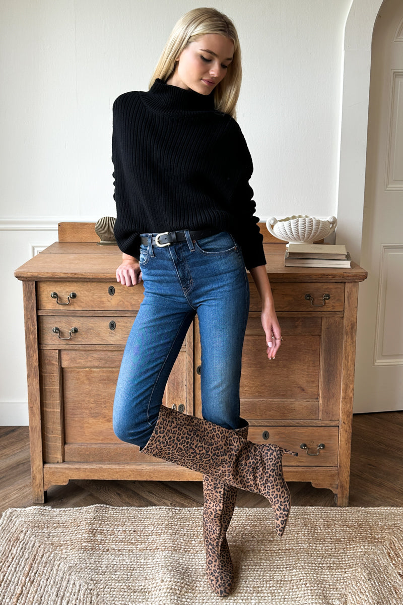 Frankie Pull On Boot - Leopard