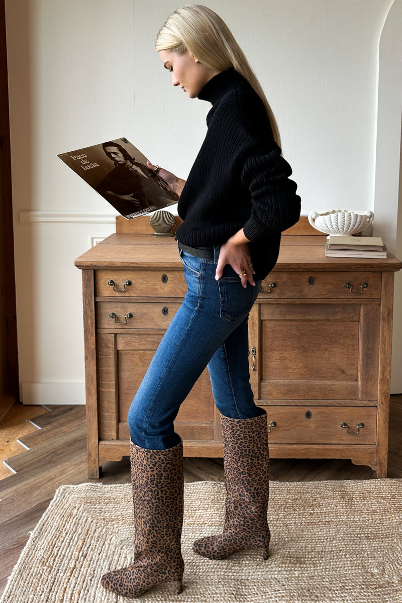 Frankie Pull On Boot - Leopard