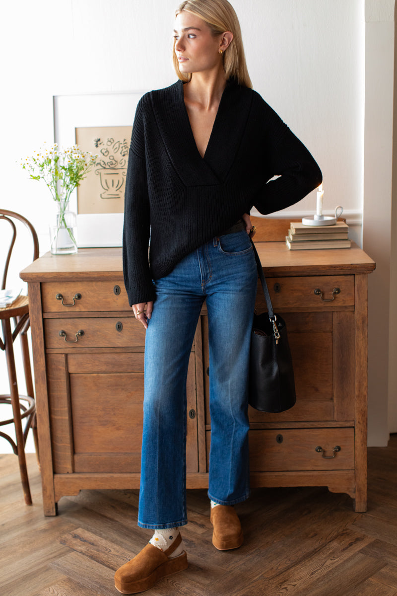 Harlow Sweater - Black Organic