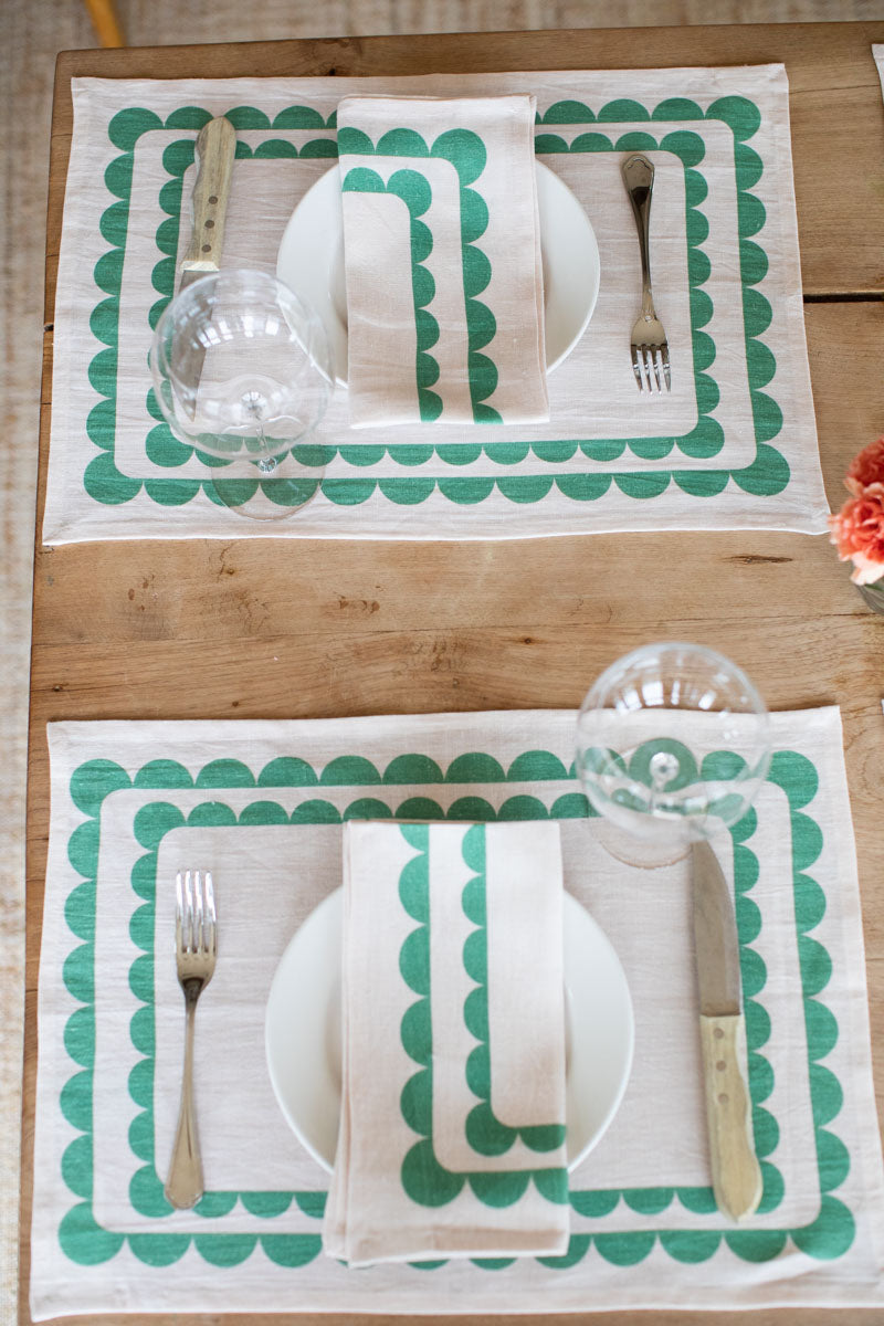 Fete Linen Placemat - Kashmir