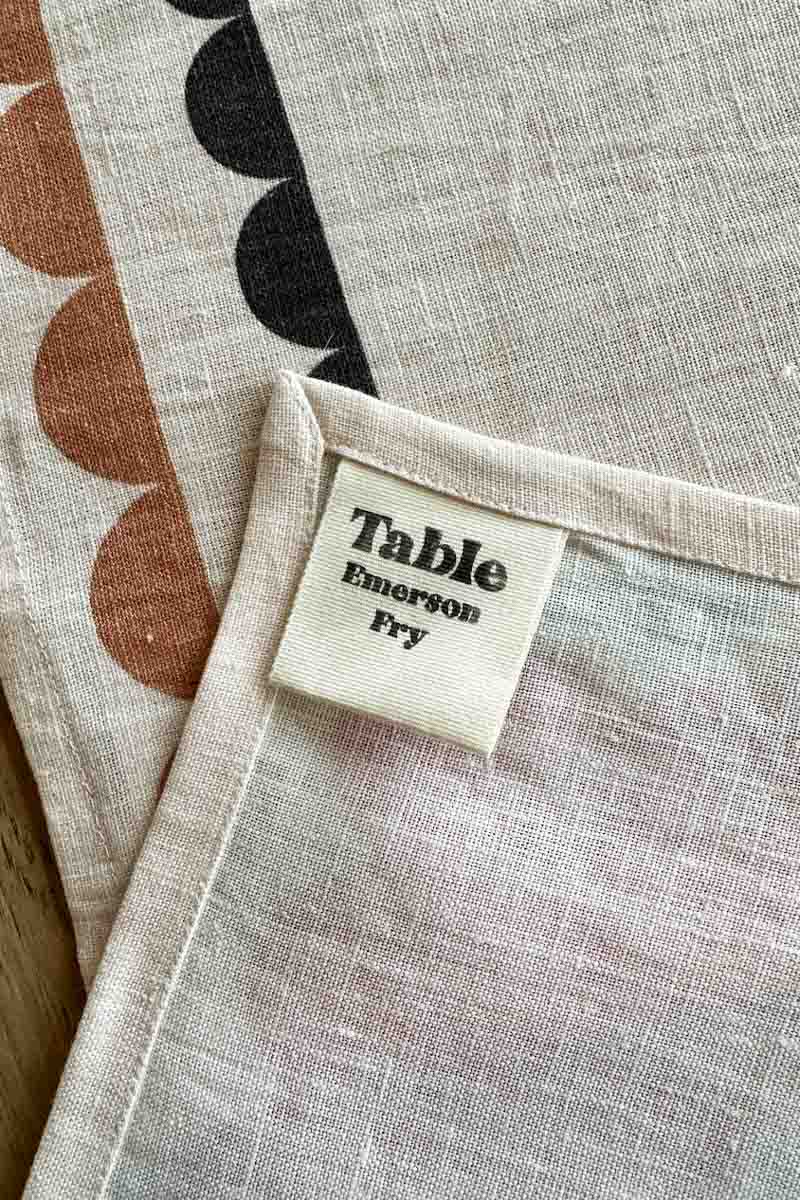 Fete Linen Placemat - Coffee + Cream