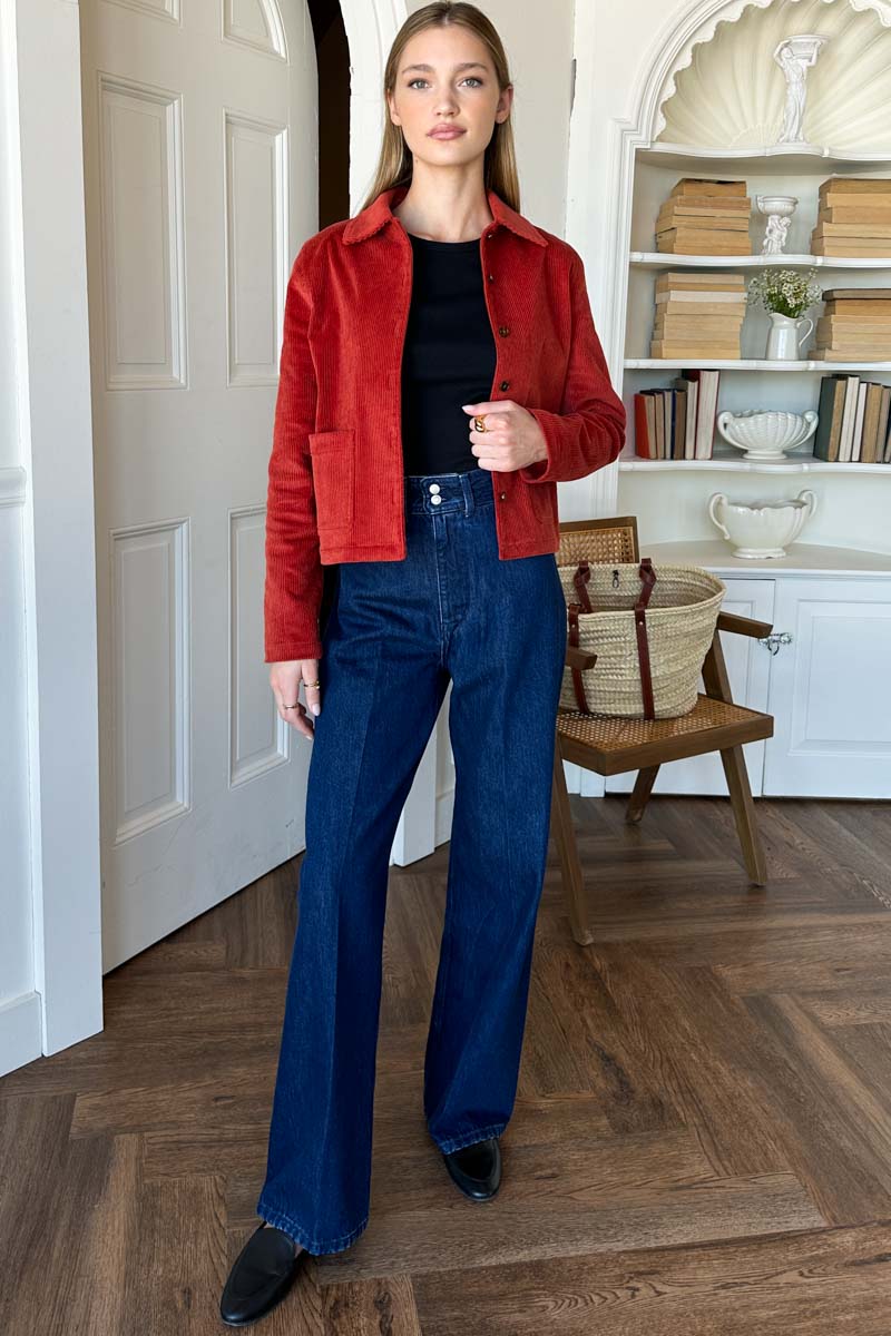 Atelier Shacket - Red Oak Corduroy