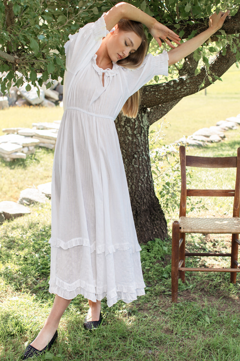 Lawn Dress - Salt