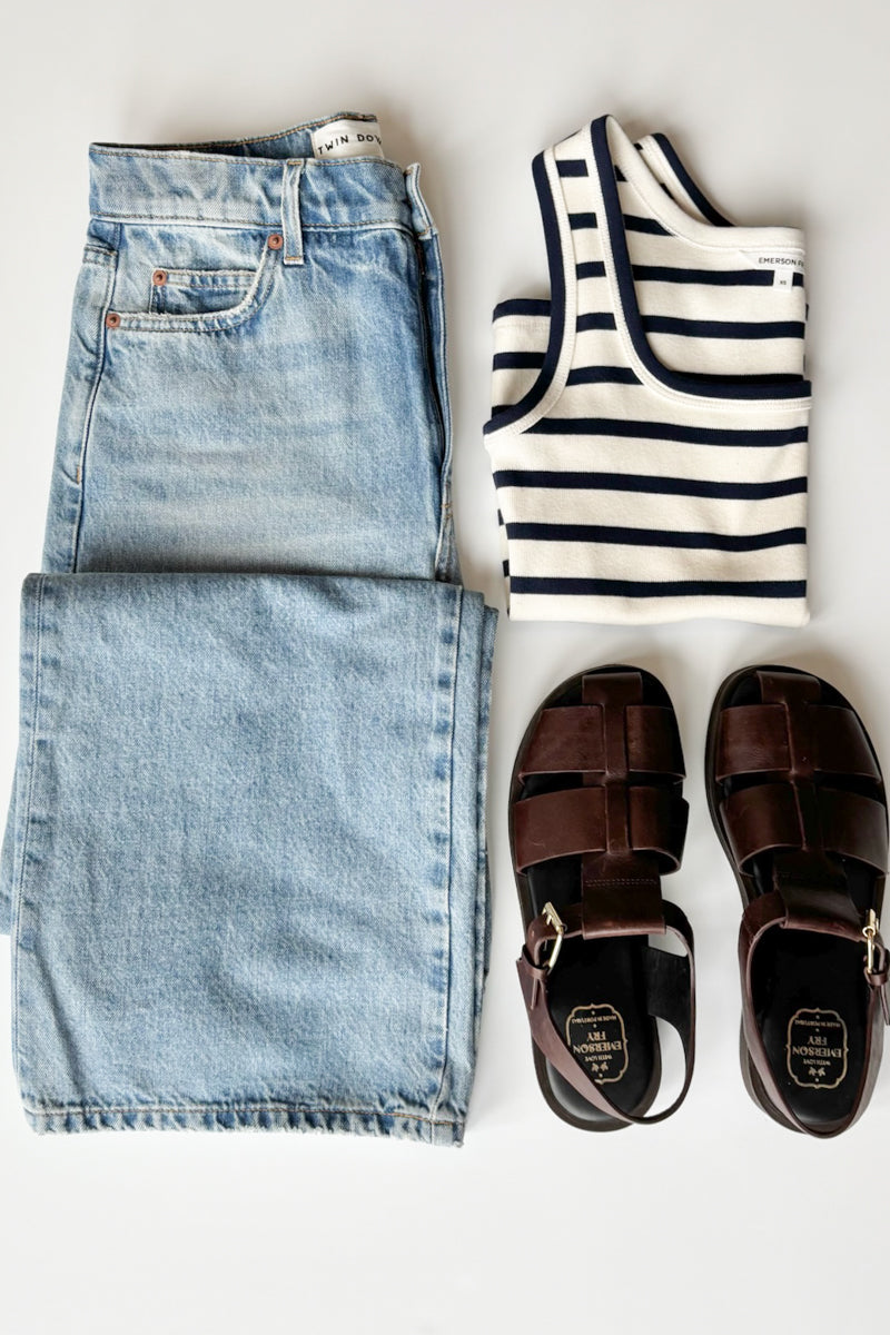 Layering Tank 2 - Navy Stripe
