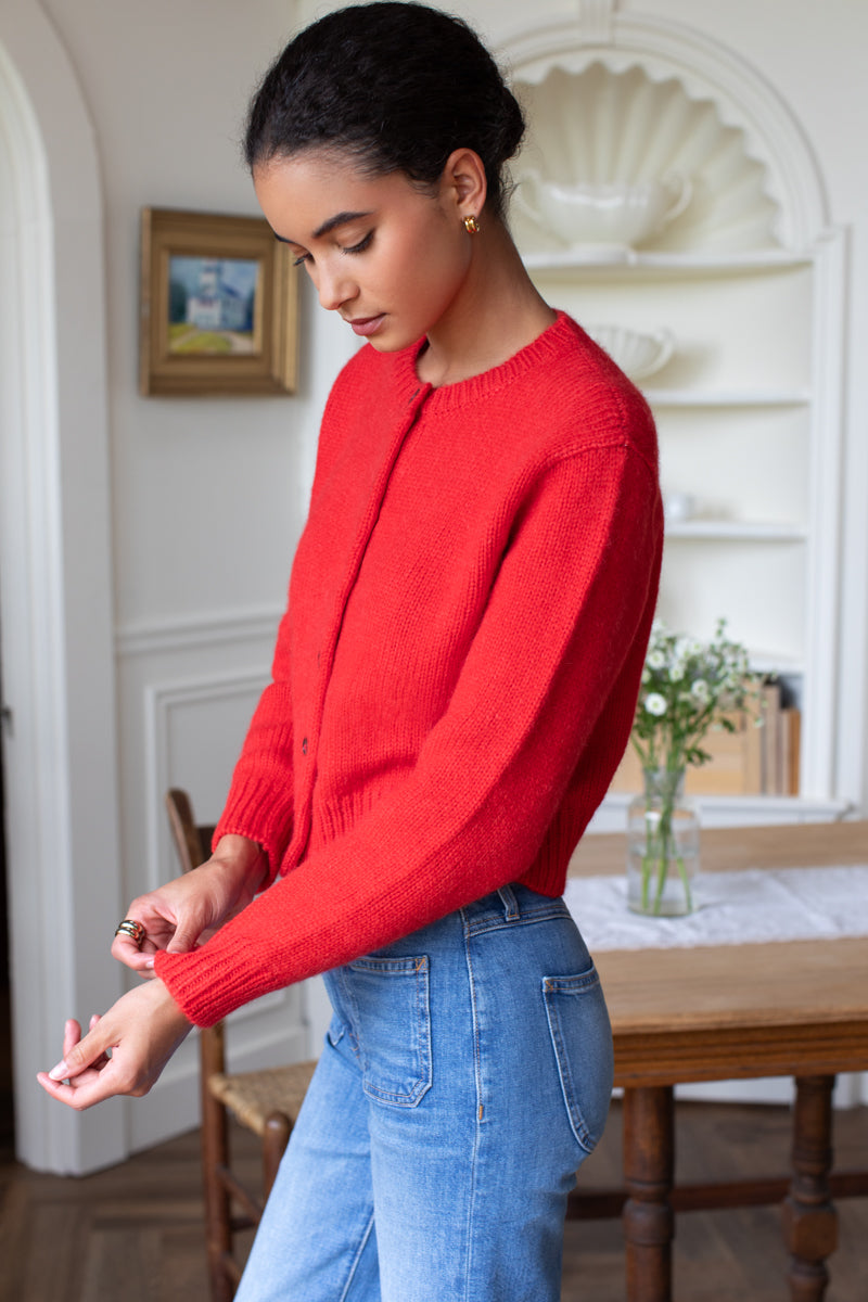 Little Atelier Cardigan - Poppy Red