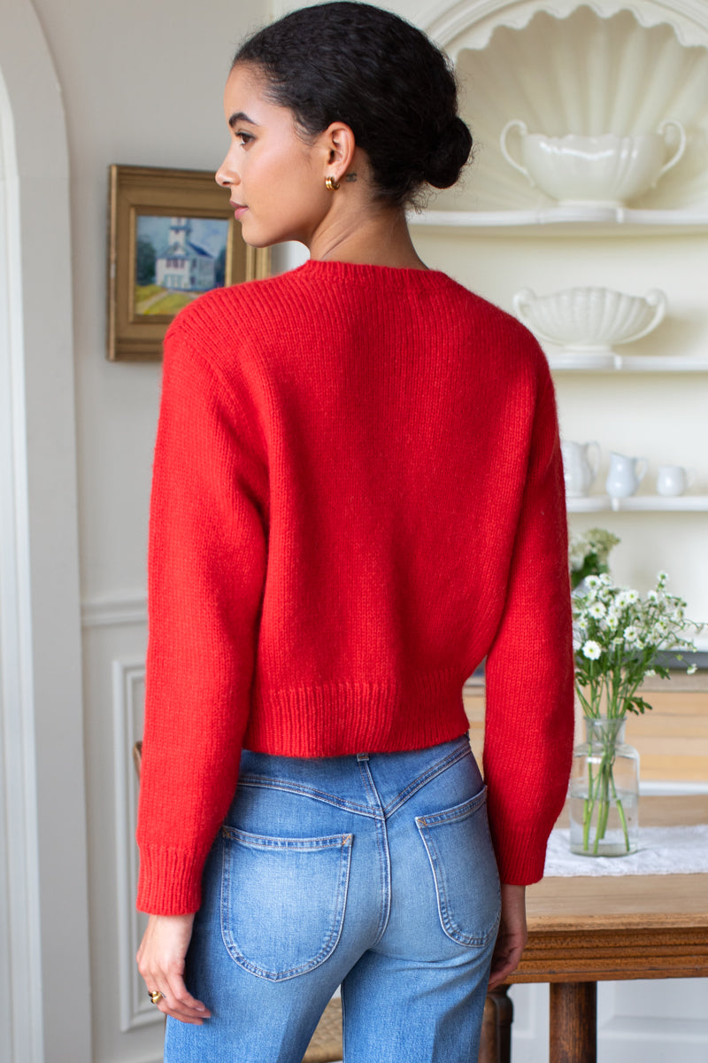 Little Atelier Cardigan - Poppy Red