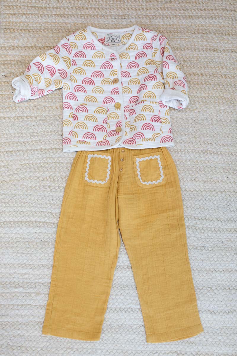 Little Fry Sunshine Pant - Marigold Organic