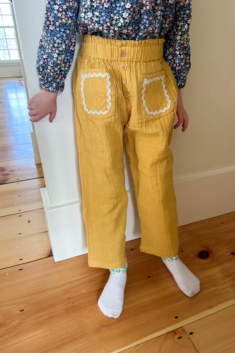 Little Fry Sunshine Pant - Marigold Organic