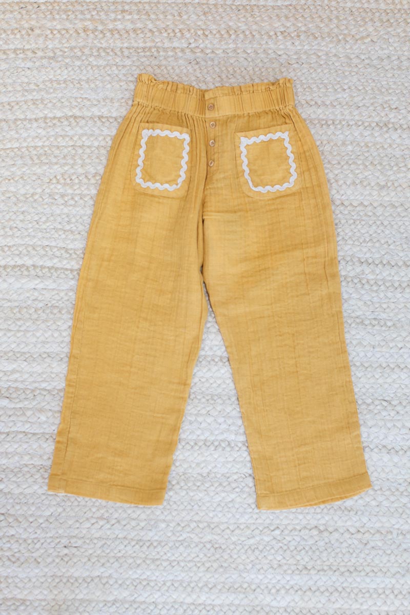 Little Fry Sunshine Pant - Marigold Organic