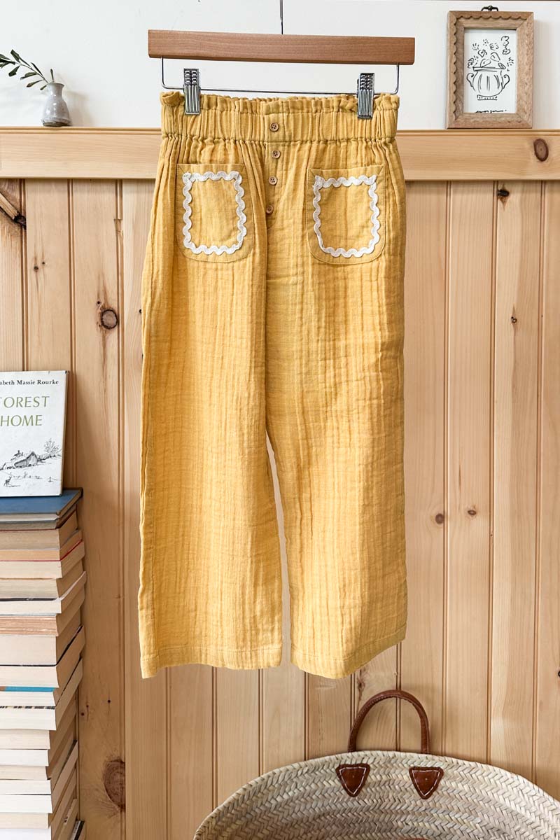 Little Fry Sunshine Pant - Marigold Organic