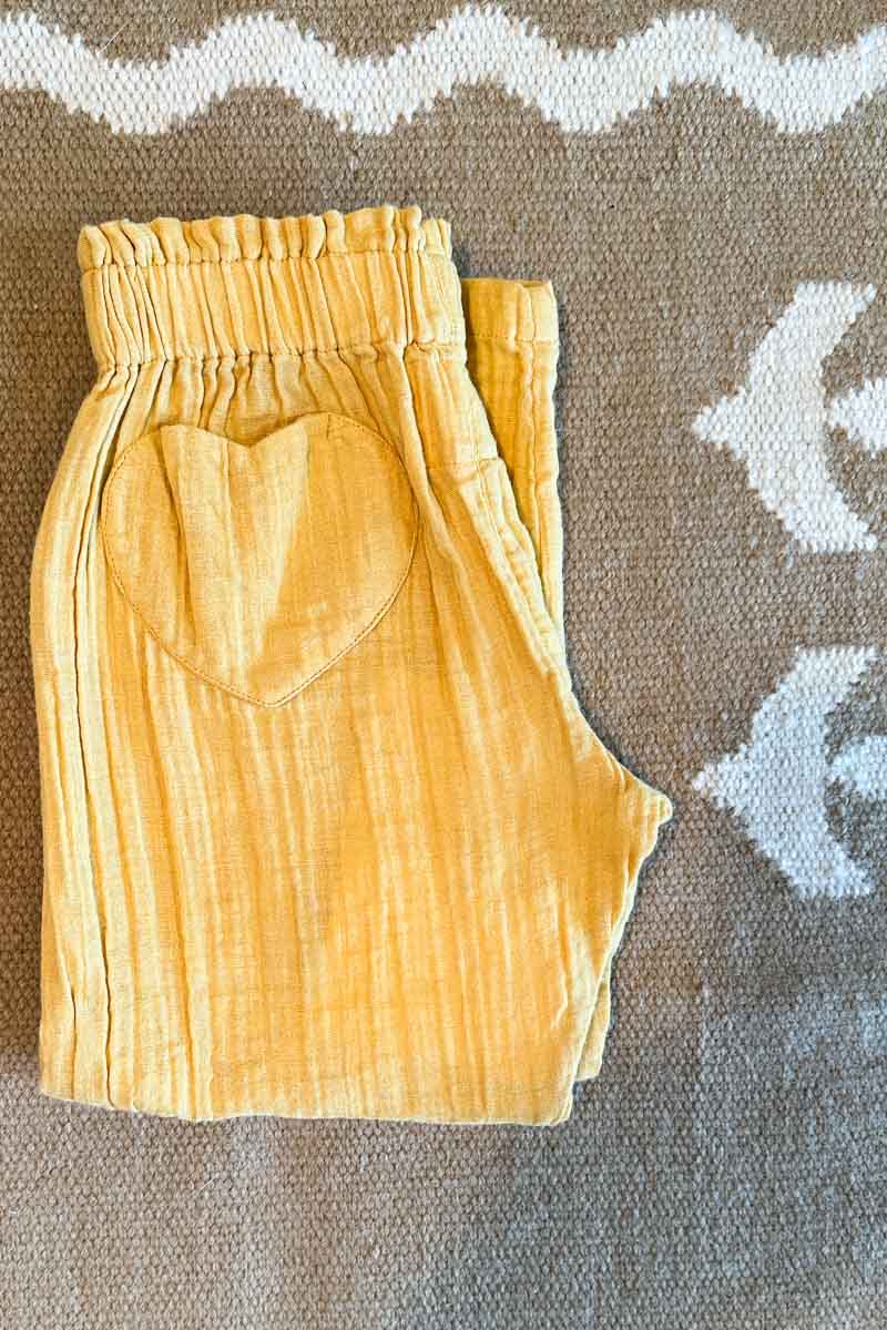 Little Fry Sunshine Pant - Marigold Organic