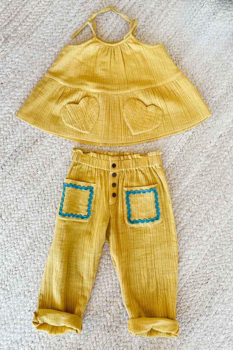 Little Fry Sunshine Top - Marigold Organic